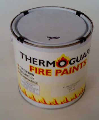 Wall and ceiling fire paint