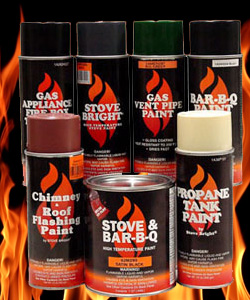 Stove Paint heat resistant aerosol 400cc